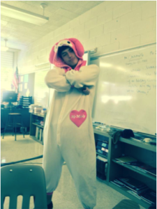 Shawn Barrett, Junior dressed up as My Melody “Bunnies are cool, especially My Melody!” said Barret.