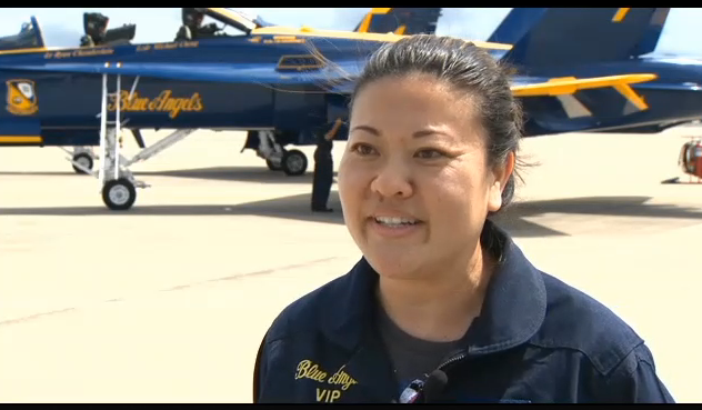 College counselor Malia Kau earned a spot to fly with a Blue Angel on Friday, Sept. 26. She is one of two people chosen by the Navy as a Key Influencer in the community.