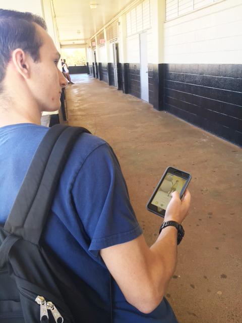 Benjamin Cooper (12) has been playing Pokemon Go since July 7.“This game has reignited my childhood,” he said. Cooper plays the game when he runs, averaging about two hours a day on the app. “I have made it to level 26 with ~950,000 overall experience I’m on team Instinct, with my highest Pokemon being a Combat Power 2731 Dragonite,” he said.
