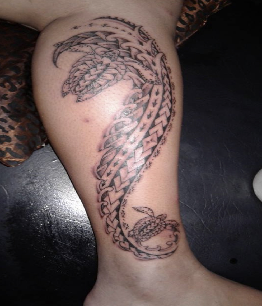 Christina Ta’aga’s (12) uncle inked a tribal tattoo on her leg when she was a sophomore in American Samoa. Tribals are festive designs in the Polynesian culture. “Each intricate pattern and marking holds a unique meaning,” she said.