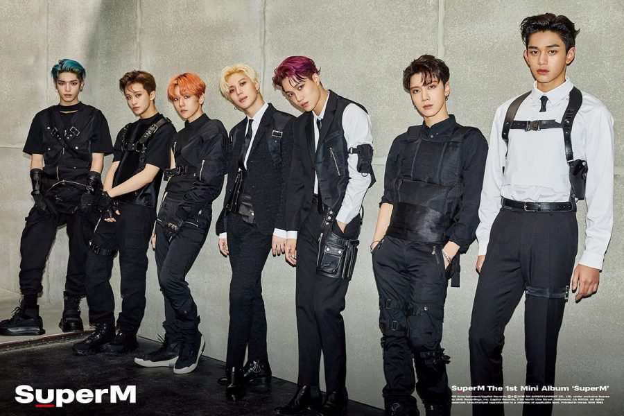 SuperM Members (From left to right) Taeyong, Mark, Baekhyung,Taemin, Kai, Ten and Lucus in latest video “Jopping.”

(Image from KPOPPING.COM)