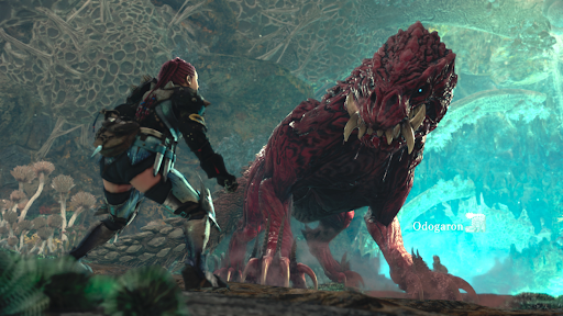 
(Photo Credit: analogstickgaming.com) A monster named Odogaron is depicted halfway through its cutscene which takes place in the Rotten Vale, one of the many areas to explore, displaying the combination of innovative ideas and great graphics that makes up “Monster Hunter: World.”  This was one of many enemies that can be encountered by progressing through the main storyline and proves just how much of a different experience “Monster Hunter: World” is compared to other games, especially with the otherworldly concepts, that makes it a great fit for many bored gamers looking for some action.