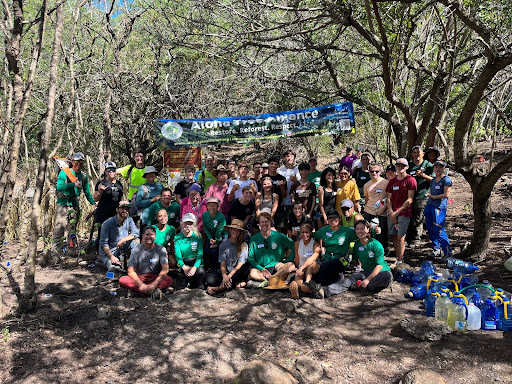 The Interact club helped dig holes for nearly 300 native plant at Kuli’ou’ou Ridge Trail in October.