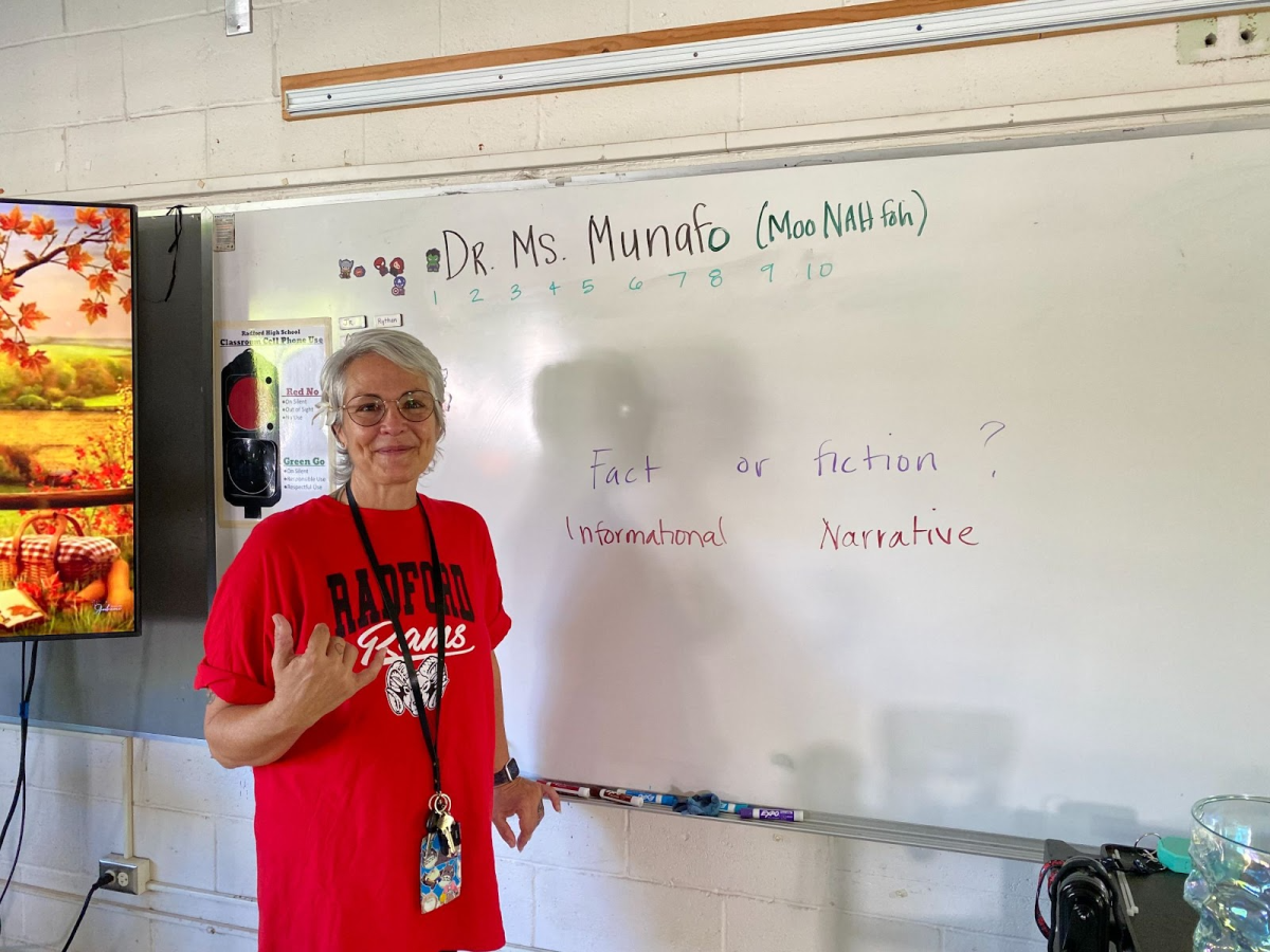 Dr. Munafo in Room 163.